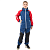 Dragonfly Комплект дождевой (куртка брюки) Active Teenager Blue - Red (мембрана) в Челябинске