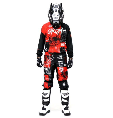 Grom Джерси + штаны MX Religion red в Челябинске