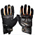 Sweep Перчатки кожаные+текстиль Hammer Black/Orange в Челябинске