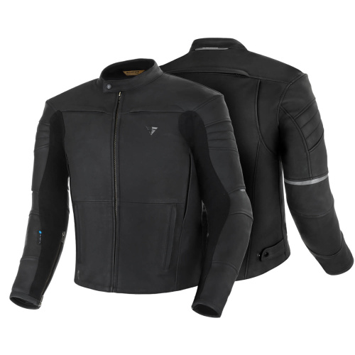 Shima Мотокуртка Кожаная Shadow TFL Black в Челябинске